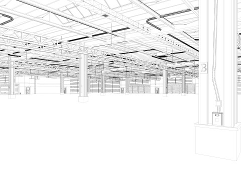 Exhibition Hall 3D Model
