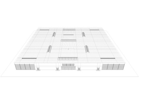 Exhibition Hall 3D Model
