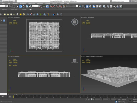 Exhibition Hall 3D Model