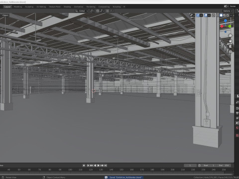 Exhibition Hall 3D Model