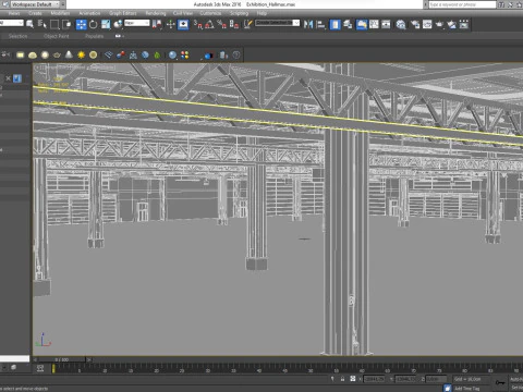 Exhibition Hall 3D Model