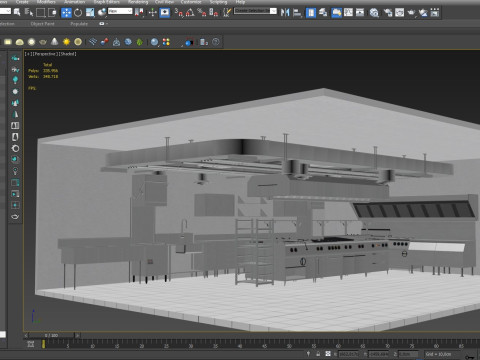 Commercial kitchen 3 3D Model