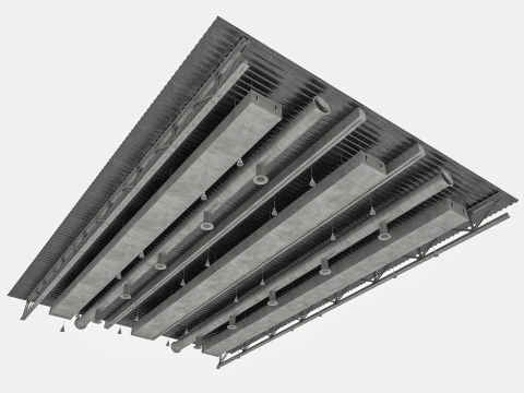 Ceiling Ventilation Pipes 3D Model