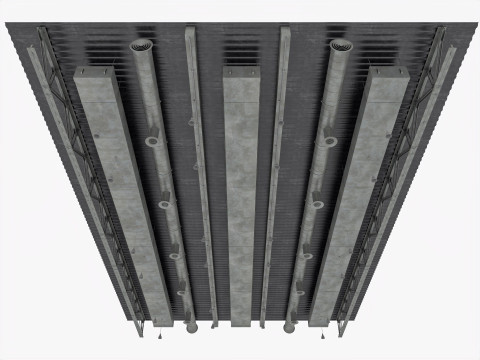 Ceiling Ventilation Pipes 3D Model