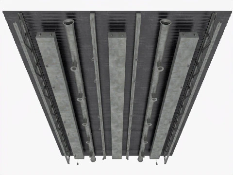 Ceiling Ventilation Pipes 3D Model