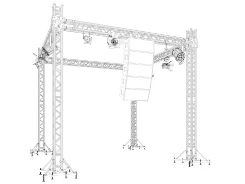 Light Truss 2 3D Model