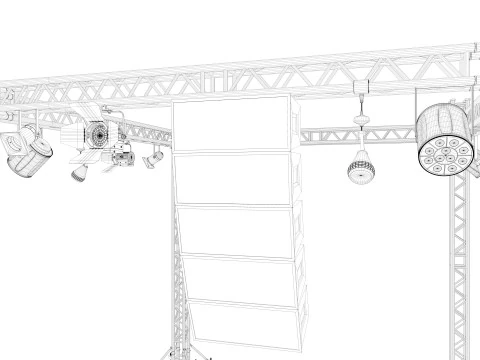 Light Truss 2 3D Model