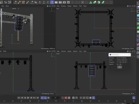 Light Truss 2 3D Model
