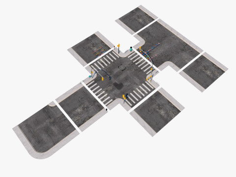Road Street Collection Model 3D
