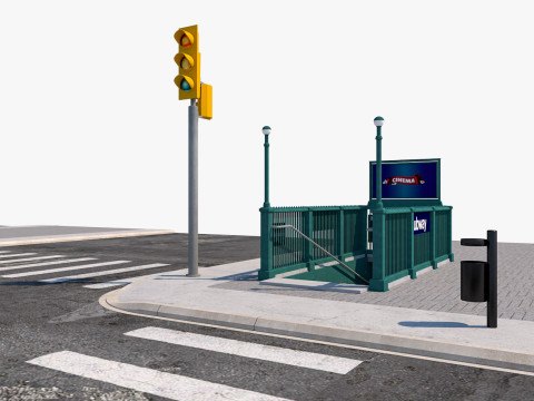 Road Street Collection Model 3D