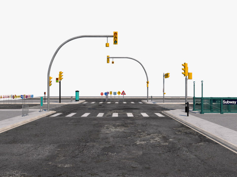 Road Street Collection Model 3D