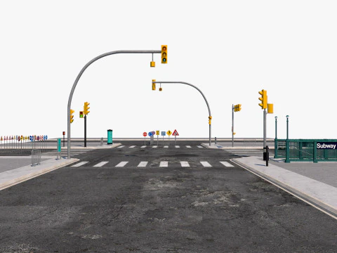 Collezione Road Street Modello 3D