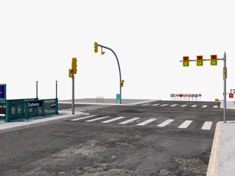 Collezione Road Street Modello 3D