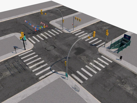 Collezione Road Street Modello 3D