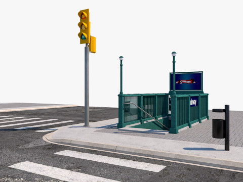 Road Street Collection Model 3D