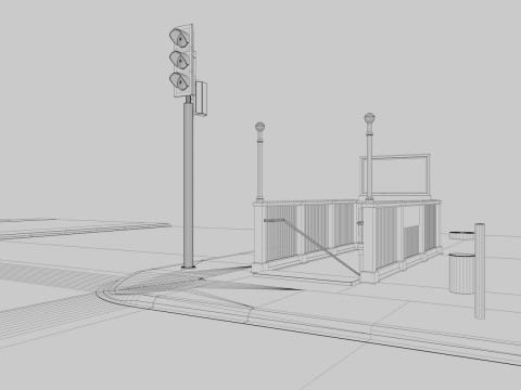 Road Street Collection Model 3D