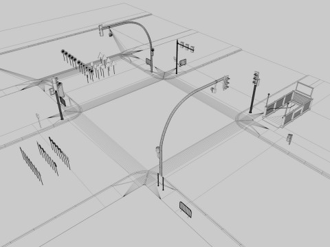 Road Street Collection Model 3D