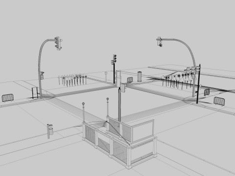 Road Street Collection Model 3D