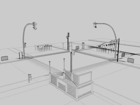 Collezione Road Street Modello 3D