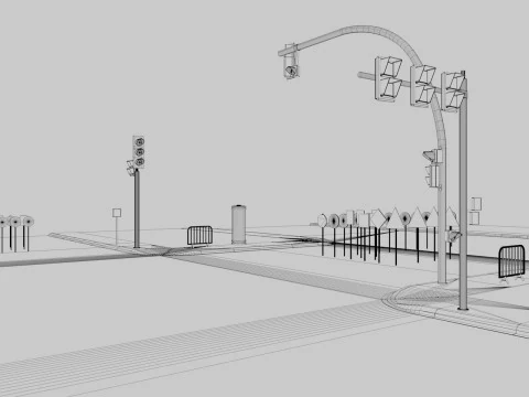 Collezione Road Street Modello 3D