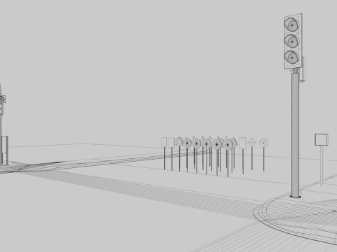 Road Street Collection Model 3D