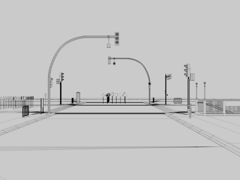 Road Street Collection Model 3D