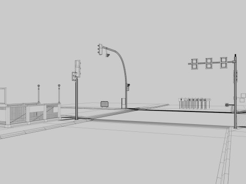 Road Street Collection Model 3D