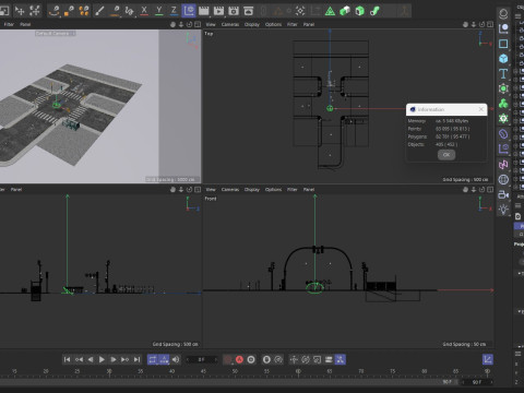 Road Street Collection Model 3D
