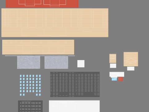 Cartoon Hotel Low-poly Model 3D