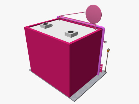 Cartoon Candy Shop Low-poly 3D Модель