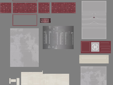 Cartoon Fire Station Low-poly 3D Model