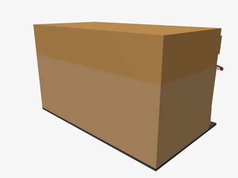 Cartoon Bakery Low-poly 3D Model