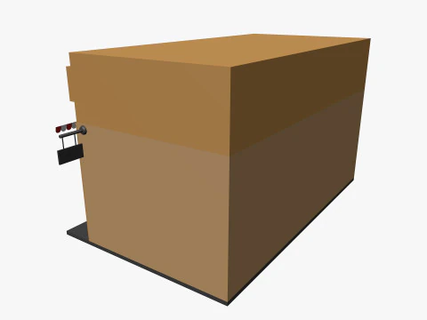 Cartoon Bakery Low-poly 3D Model