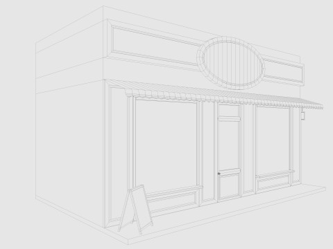 Cartoon Bakery Low-poly 3D मॉडल