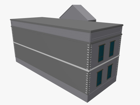 Cartoon Bank 3D Модель