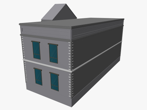 Cartoon Bank 3D Модель