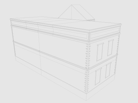 Cartoon Bank 3D Модель