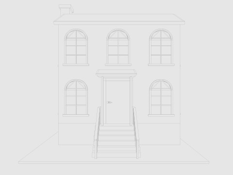 Cartoon House 1 Low-poly Model 3D