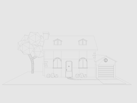 Cartoon House 3 Low-poly 3D Model