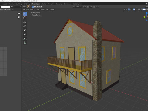 Cartoon House 6 low poly 3D 模型