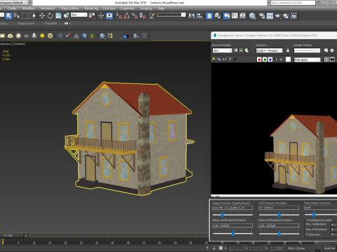 Cartoon House 6 low poly 3D 模型
