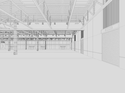 Exhibition Hall 32 3D Model