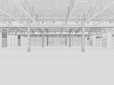 Exhibition Hall 32 3D Model