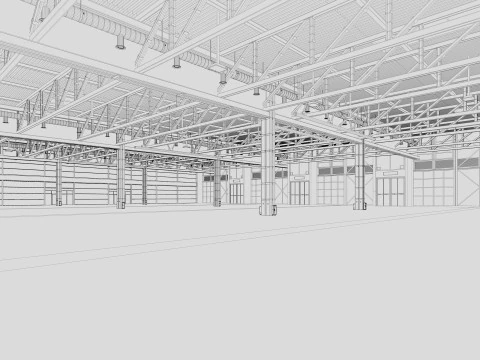 Exhibition Hall 32 3D Model