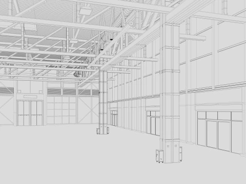 Exhibition Hall 32 3D Model