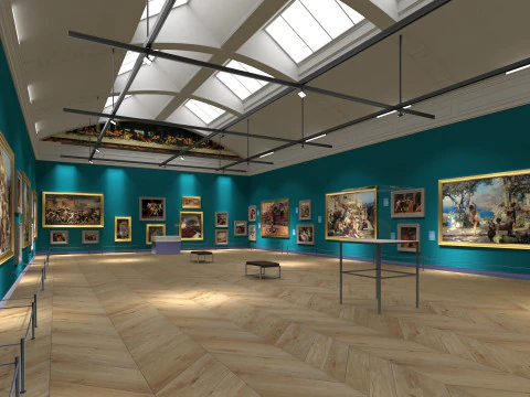 Художня галерея 2 3D Модель