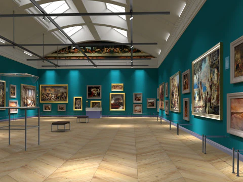 Художня галерея 2 3D Модель