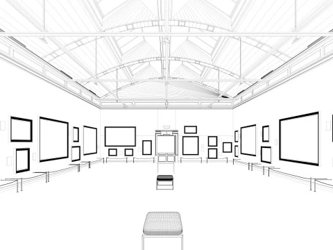 Художня галерея 2 3D Модель