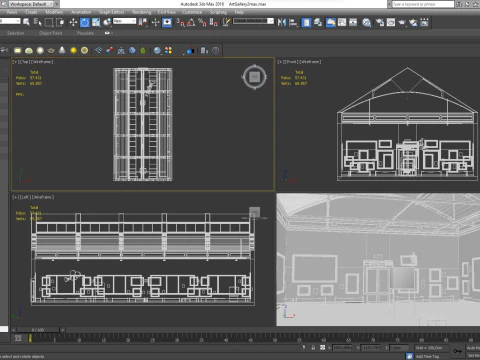 Художня галерея 2 3D Модель