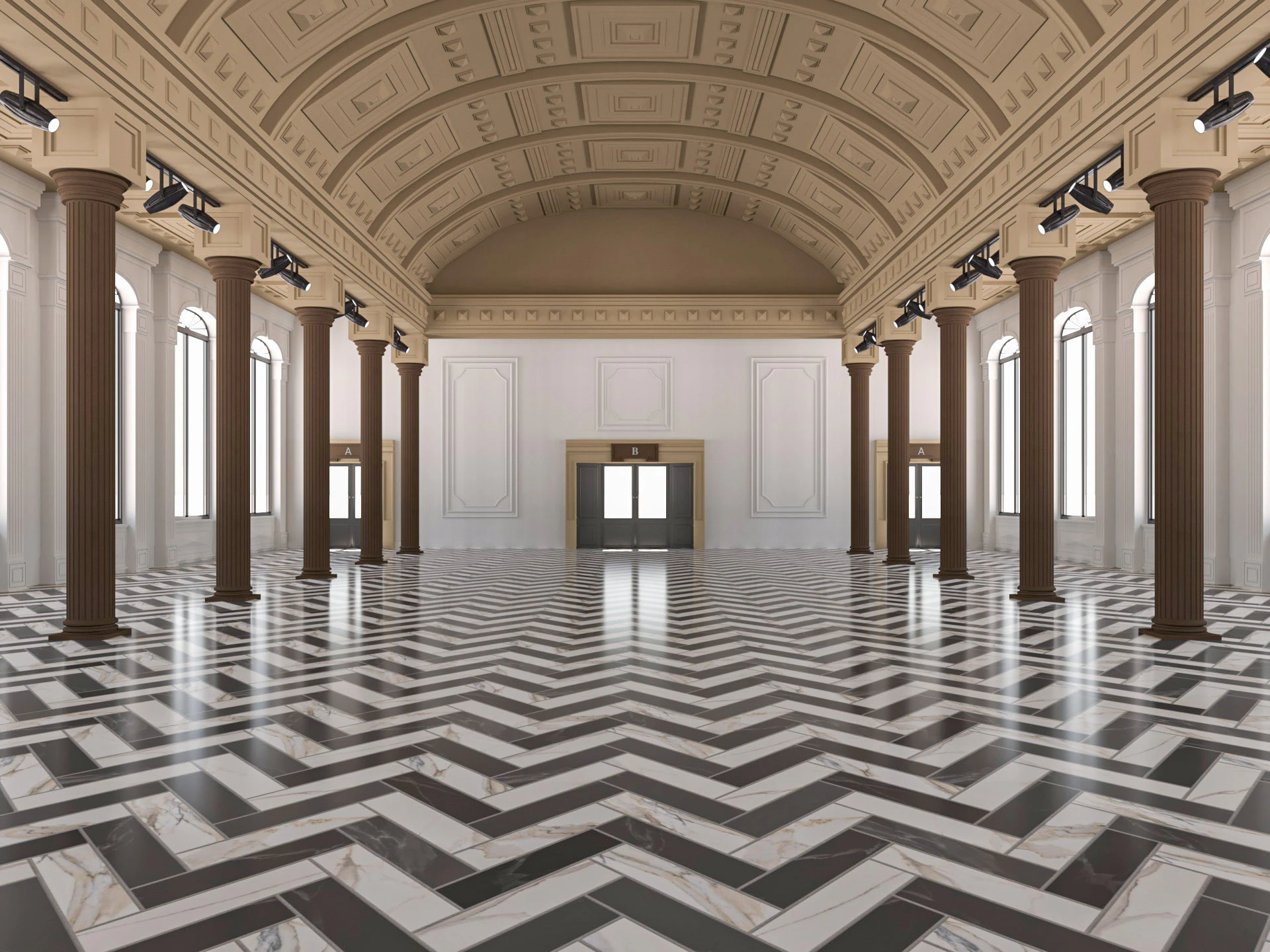 Art Gallery 3 3D Model .c4d .max .obj .3ds .fbx .stl .blend 